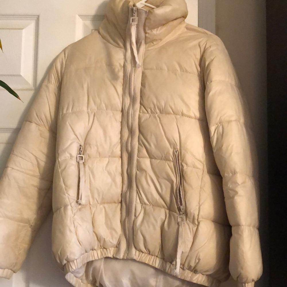 Worn many times . Still pretty good jacket